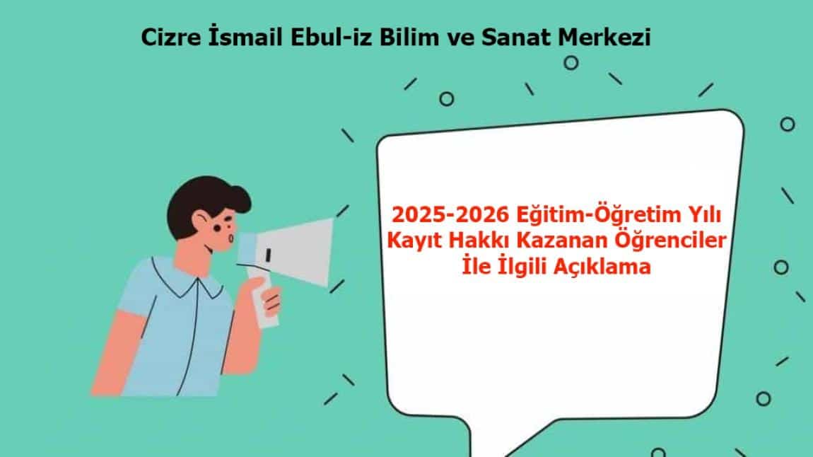 2025-2026 EĞİTİM ÖĞRETİM YILI YENİ KAYIT BİLGİLENDİRME